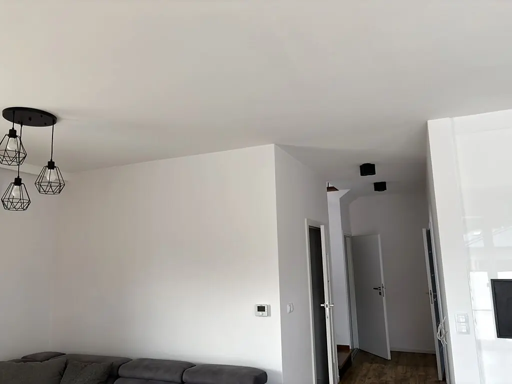 Widok z salonu na korytarz i sufit